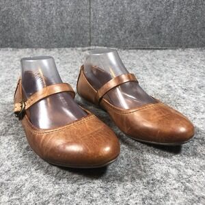 Born Mary Jane Ballet Flats Shoes Womens 9.5 Brown Leather Strap Comfort F51737